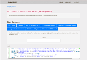 GIS Web API